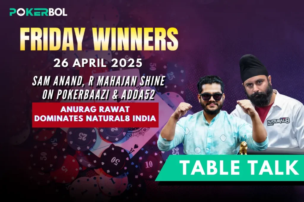 Poker India Results 26 April